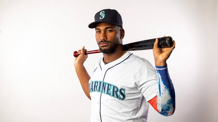 Feb 20, 2025; Peoria, AZ, USA; Seattle Mariners outfielder Lazaro Montes poses for a portrait during media day at Peoria Sports Complex. Mandatory Credit: Mark J. Rebilas-Imagn Images Feb 20, 2025; Peoria, AZ, USA; Seattle Mariners outfielder Lazaro Montes poses for a portrait during media day at Peoria Sports Complex. Mandatory Credit: Mark J. Rebilas-Imagn Images