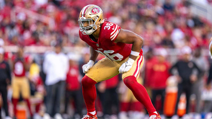 San Francisco 49ers linebacker Curtis Robinson (36)