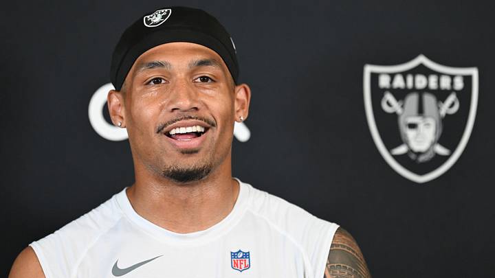 Las Vegas Raiders safety Isaiah Pola-Mao Las Vegas Raiders safety Isaiah Pola-Mao