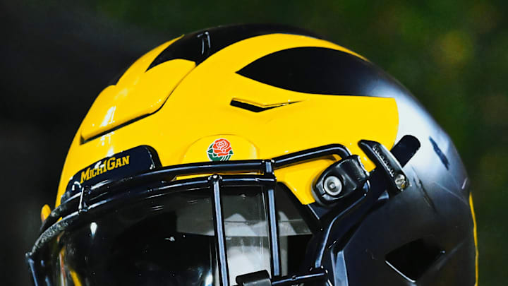 Michigan Football helmet at the Rose Bowl (2024)