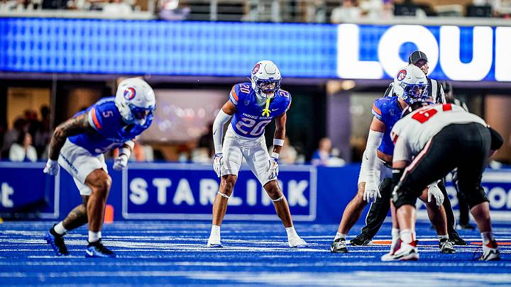Boise State's Kyle Hall (20). Boise State's Kyle Hall (20).