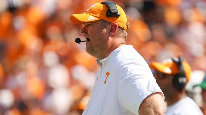 Sep 5, 2026; Knoxville, Tennessee, USA; Tennessee Volunteers head coach Josh Heupel during the first quarter against the Furman Paladins at Neyland Stadium. Mandatory Credit: Randy Sartin-Imagn Images Sep 5, 2026; Knoxville, Tennessee, USA; Tennessee Volunteers head coach Josh Heupel during the first quarter against the Furman Paladins at Neyland Stadium. Mandatory Credit: Randy Sartin-Imagn Images