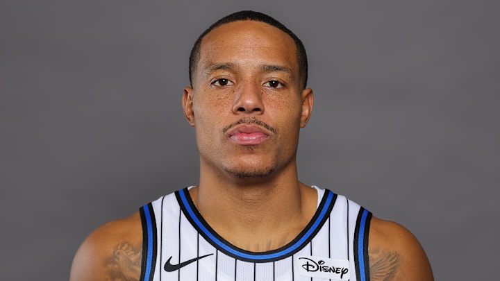 Orlando Magic guard Desmond Bane poses for a picture during Magic-Media Day. Orlando Magic guard Desmond Bane poses for a picture during Magic-Media Day.