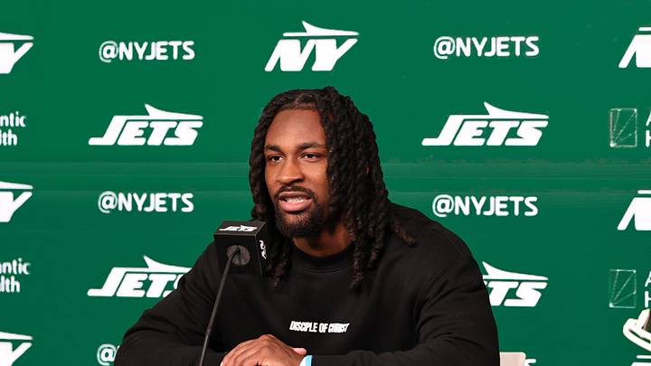 New York Jets Draft pick, wide receiver Omar Cooper Jr. at Atlantic Health Jets Training Center. 
