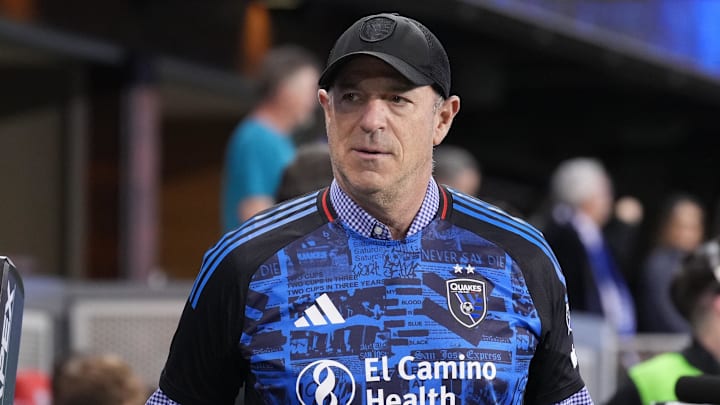 Feb 22, 2025; San Jose, California, USA; San Jose Earthquakes owner John Fisher before the game against Real Salt Lake at PayPal Park. Mandatory Credit: Darren Yamashita-Imagn Images Feb 22, 2025; San Jose, California, USA; San Jose Earthquakes owner John Fisher before the game against Real Salt Lake at PayPal Park. Mandatory Credit: Darren Yamashita-Imagn Images