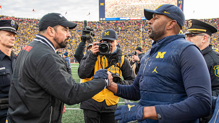 Sherrone Moore, Ryan Day, Ohio State v Michigan