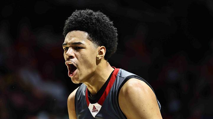 Princeton's Kam Mercer reacts during the Vikings' basketball game against Lakota West at Cintas Center, Friday, Feb. 6, 2026. Princeton's Kam Mercer reacts during the Vikings' basketball game against Lakota West at Cintas Center, Friday, Feb. 6, 2026.
