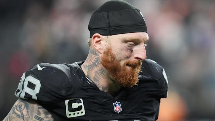 Las Vegas Raiders defensive end Maxx Crosby leaves the field following a game against the Denver Broncos.