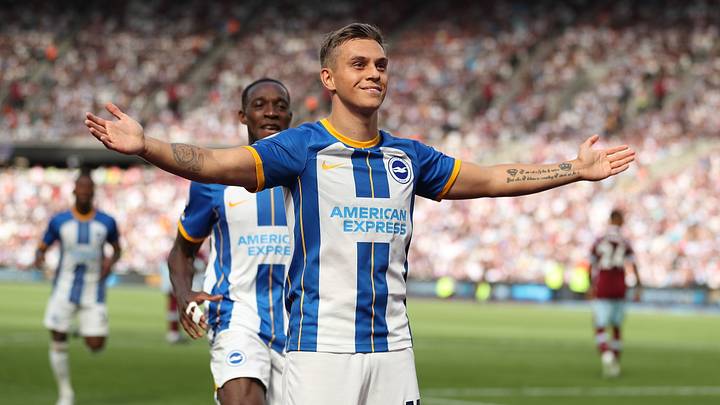 Trossard scored Brighton's second in the win at West Ham