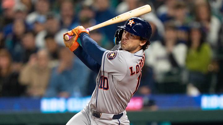 Houston Astros left fielder Joey Loperfido.