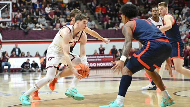 Virginia is a big home favorite against Virginia Tech on Saturday afternoon.