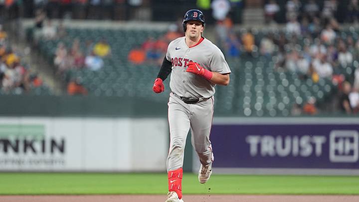 Sep 3, 2026; Baltimore, Maryland, USA; Boston Red Sox catcher Adley Rutschman (31) rounds the bases after hitting a home run against the Baltimore Orioles during the first inning at Oriole Park at Camden Yards. Mandatory Credit: Gregory Fisher-Imagn Images Sep 3, 2026; Baltimore, Maryland, USA; Boston Red Sox catcher Adley Rutschman (31) rounds the bases after hitting a home run against the Baltimore Orioles during the first inning at Oriole Park at Camden Yards. Mandatory Credit: Gregory Fisher-Imagn Images