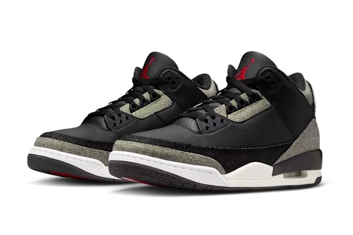 2001 black cement 3's