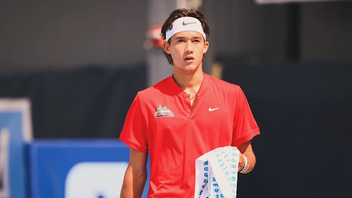 Arizona men's tennis senior Jay Friend