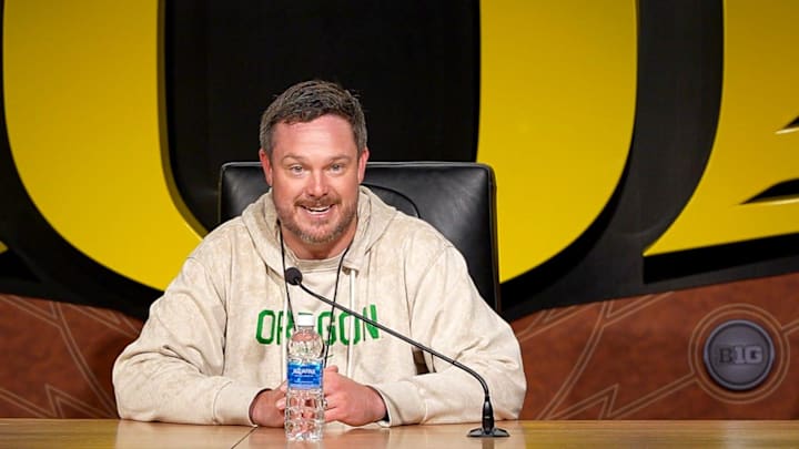 Dan Lanning met the media Tuesday, commenting on the Ducks third spring practice. Oregon's quarterback legacy and Poncho Laloulu's leadership.