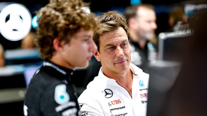 Andrea Kimi Antonelli and Toto Wolff | 2024 Italian Grand Prix, Friday - Jiri Krenek