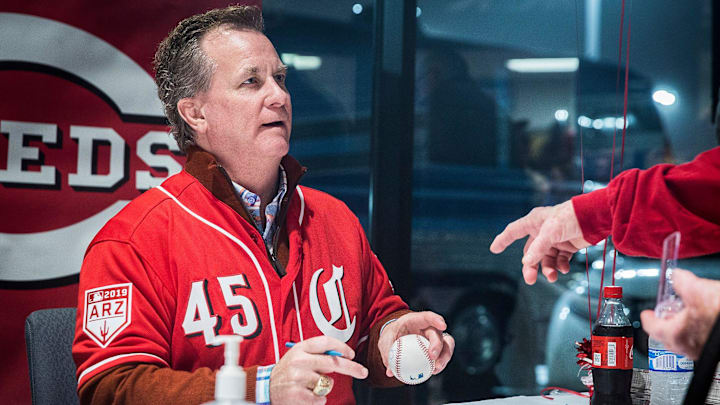 The Reds Caravan returned to Muncie at Stoops Automotive on Clara Lane Thursday evening. Broadcasters Jeff Brantley and Jim Day,  pitcher Tanner Roark, third- baseman Eugenio Su  rez,, minor league catcher Tyler Stephenson, President of Baseball Operations Dick Williams, and mascot Rosie Red signed autographs and answered questions during the event. 

Redscaravan10698

The Reds Caravan returned to Muncie at Stoops Automotive on Clara Lane Thursday evening. Broadcasters Jeff Brantley and Jim Day,