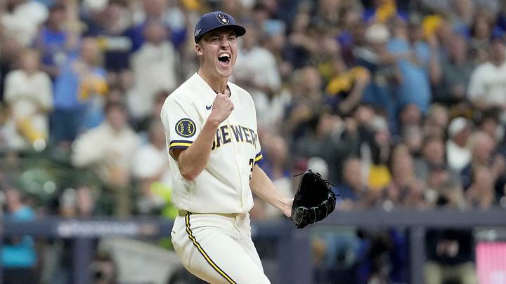Jacob Misiorowski pitched 4.1 innings, allowing one run on five hits in Game 1 of the NLCS. Jacob Misiorowski pitched 4.1 innings, allowing one run on five hits in Game 1 of the NLCS.