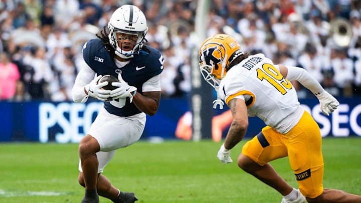 Penn State wide receiver Omari Evans (5)