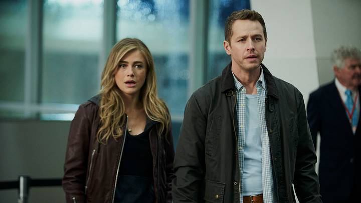 MANIFEST SEASON 04. (L to R) Josh Dallas as Ben Stone and Melissa Roxburgh as Michaela Stone in Manifest Season 04 MANIFEST SEASON 04. (L to R) Josh Dallas as Ben Stone and Melissa Roxburgh as Michaela Stone in Manifest Season 04