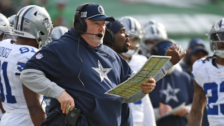 Dallas Cowboys head coach Mike McCarthy on the sidelines against the Philadelphia Eagles.