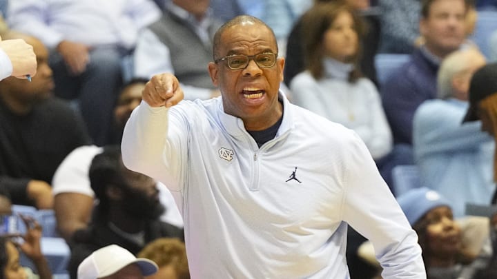 UNC basketball head coach Hubert Davis