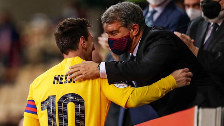 Messi y Laporta comparten una buena relación