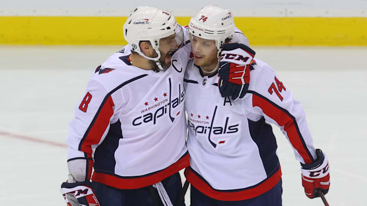 Alex Ovechkin was emotional after longtime Capitals teammate John Carlson was traded to the Ducks.