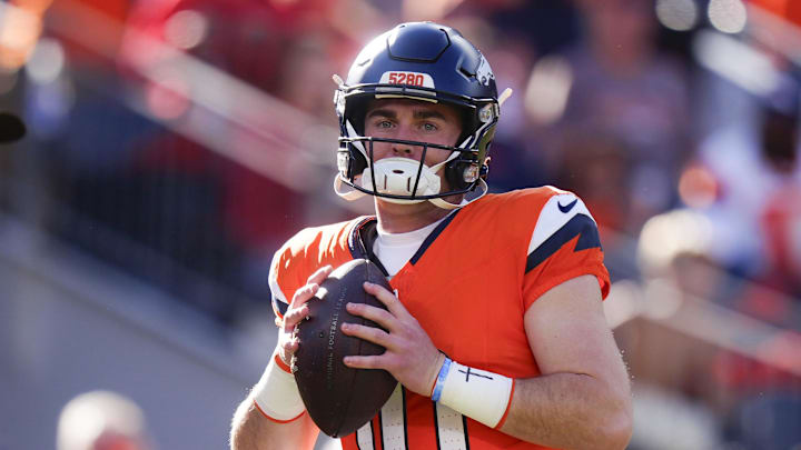 The Denver Broncos and quarterback Bo Nix are +1400 to win the Super Bowl.