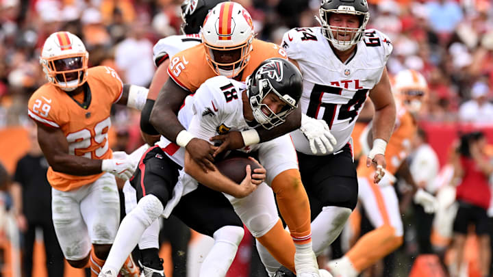 Tampa Bay Buccaneers fans can't help but laugh at the latest twist in the Falcons' Kirk Cousins disaster. (Mandatory Credit: Jonathan Dyer-Imagn Images)
