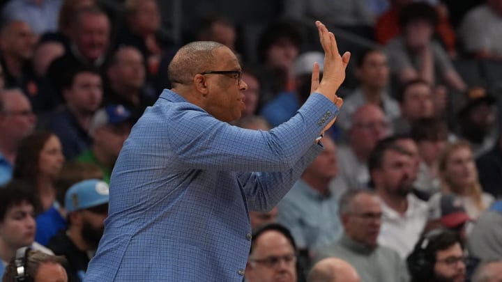 UNC basketball head coach Hubert Davis UNC basketball head coach Hubert Davis