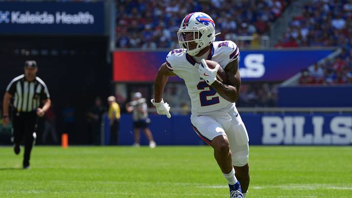Buffalo Bills wide receiver DJ Moore. Buffalo Bills wide receiver DJ Moore.