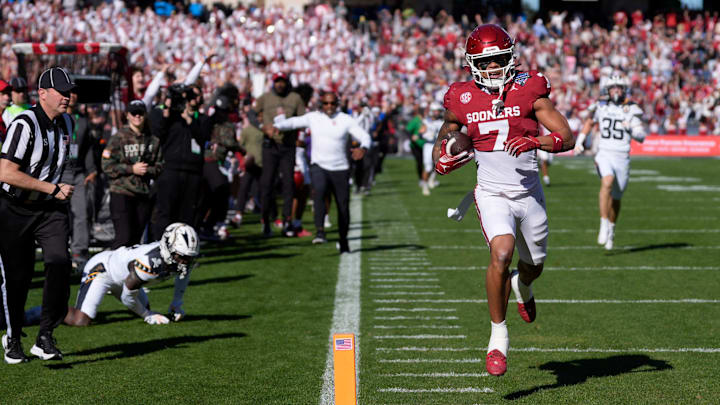 Oklahoma Sooners wide receiver Zion Kearney Oklahoma Sooners wide receiver Zion Kearney