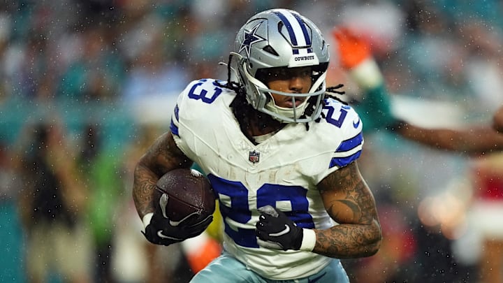 Rico Dowdle is currently No. 1 on the Cowboys' RB depth chart. 