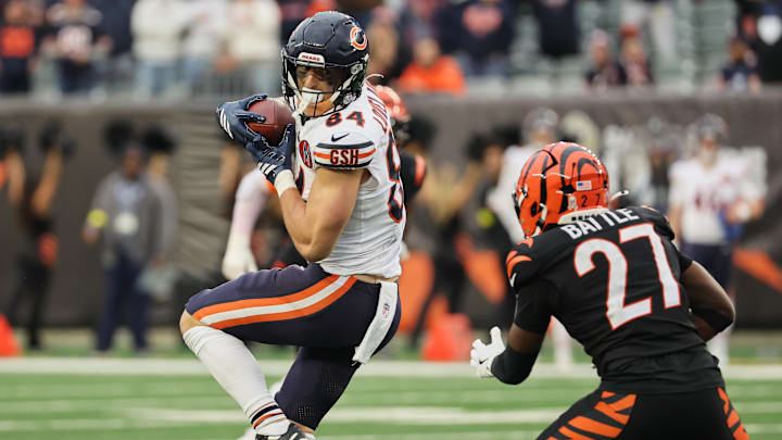 Colston Loveland is getting all the attention at Halas Hall this week, although some of it was rather slimy.