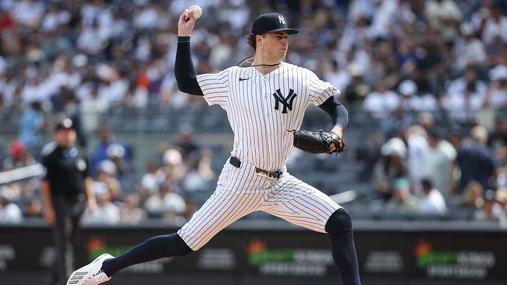Sep 13, 2026; Bronx, New York, USA; New York Yankees starting pitcher Cam Schlittler (31) pitches in the first inning against the New York Mets at Yankee Stadium. Mandatory Credit: Wendell Cruz-Imagn Images Sep 13, 2026; Bronx, New York, USA; New York Yankees starting pitcher Cam Schlittler (31) pitches in the first inning against the New York Mets at Yankee Stadium. Mandatory Credit: Wendell Cruz-Imagn Images