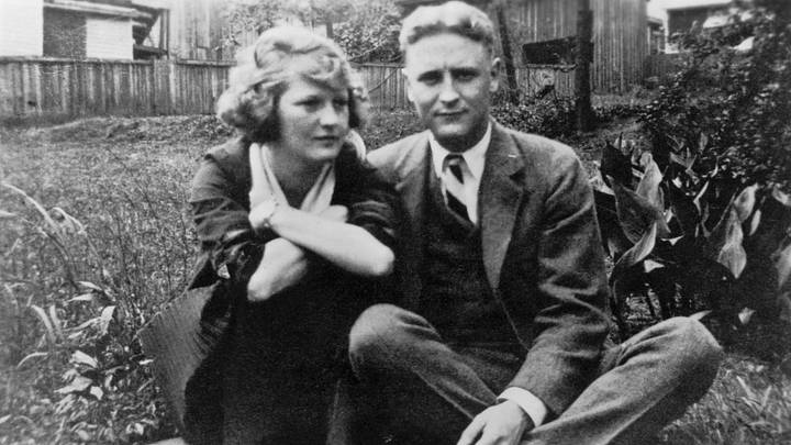 F. Scott Fitzgerald and Zelda Sayre in the garden of the Sayre home in Montgomery, Alabama, in 1919. F. Scott Fitzgerald and Zelda Sayre in the garden of the Sayre home in Montgomery, Alabama, in 1919.