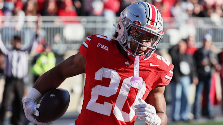 Ohio State Buckeyes running back James Peoples (20)