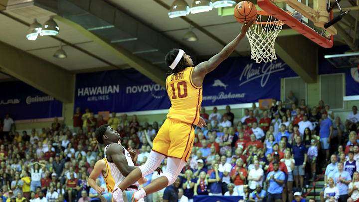 Keshon Gilbert scored 24 points to help the Iowa State men top Dayton at the Maui Invitational Tuesday night, 89-84. 