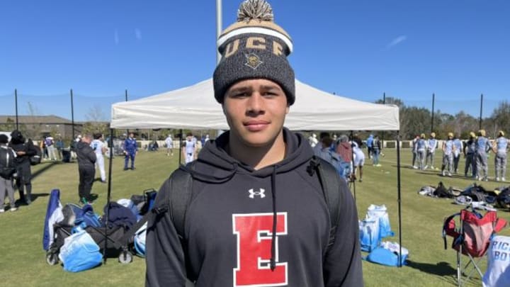 Florida 2026 QB Carter Emanuel at the Pylon Tournament in Tampa.