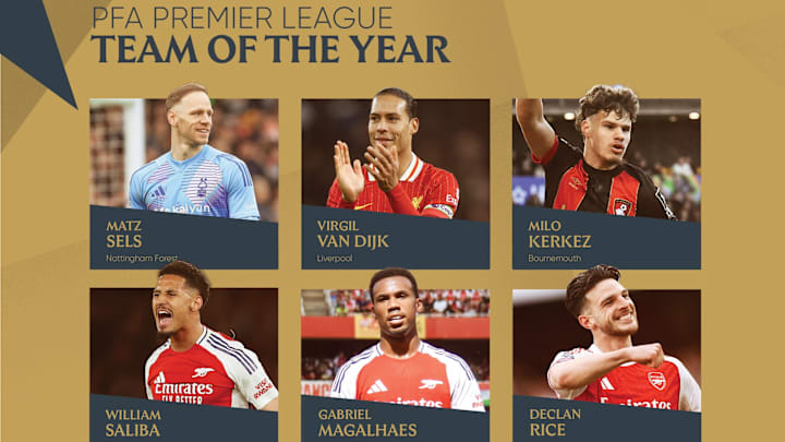 The PFA Premier League Team of the Year was revealed Tuesday.