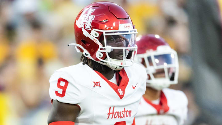 Former Houston Cougars linebacker Corey Platt Jr. (9) against the Arizona State Sun Devils at Mountain America Stadium. 