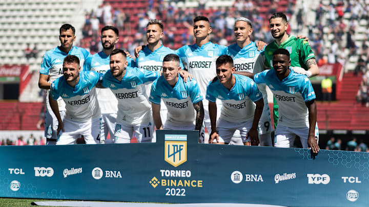 Racing Club team pose for a group photo during the Trofeo De...