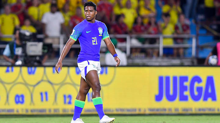 Endrick fez sua estreia no time principal do Brasil