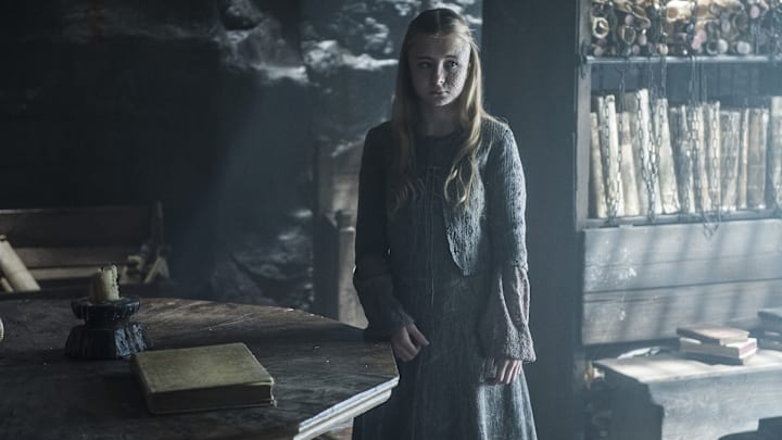 Kerry Ingram (Shireen Baratheon) in Game of Thrones season 5 Episode 2, "The House of Black and White"