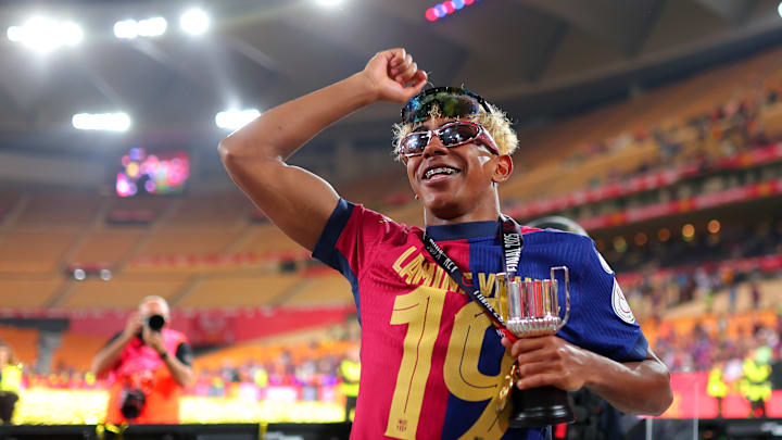 Lamine Yamal après le succès contre le Real Madrid en finale de Coupe d'Espagne