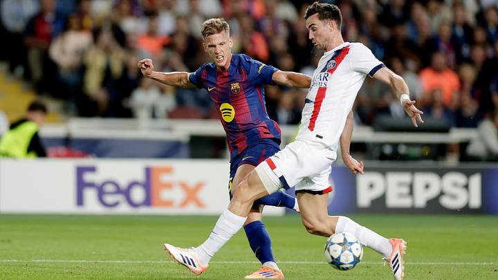 Dani Olmo, Fabian Ruiz, PSG vs Barcelona Dani Olmo, Fabian Ruiz, PSG vs Barcelona