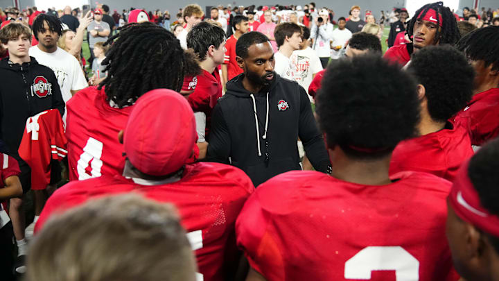 Cortez Hankton already has six starter-quality receivers in the Ohio State Buckeyes' corps this spring