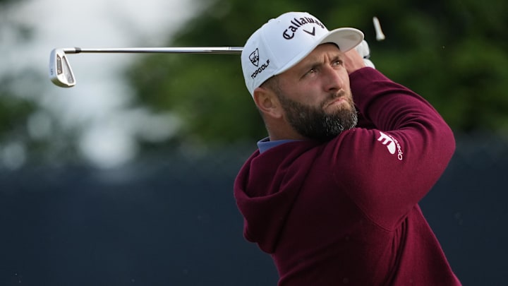 Jon Rahm has jumped into a tie for the lead at the PGA Championship. Jon Rahm has jumped into a tie for the lead at the PGA Championship.