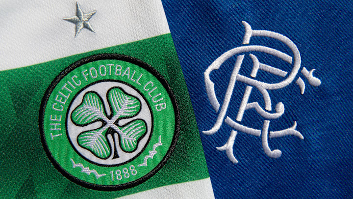 The Glasgow Celtic FC and the Glasgow Rangers FC Club Badges